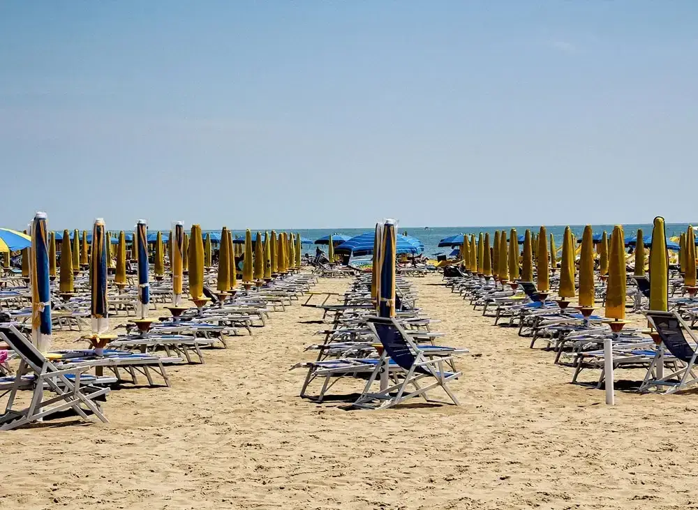 Fürdőzés az olasz riviérán, Lido di Jesolóban